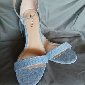 Ring Light Blue Denim Women's Sandals
